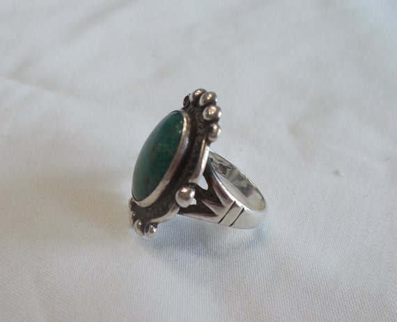 Vintage~Native American~Sterling Silver~Turquoise… - image 2