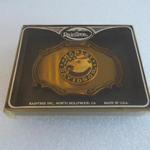 HARLEY DAVIDSON~Belt Buckle~1978~New in Box~Raintree~Nice~Biker~Gift~&quot;Patriot&quot;~Collectable~Motorcycle~Jewelry~Accessory