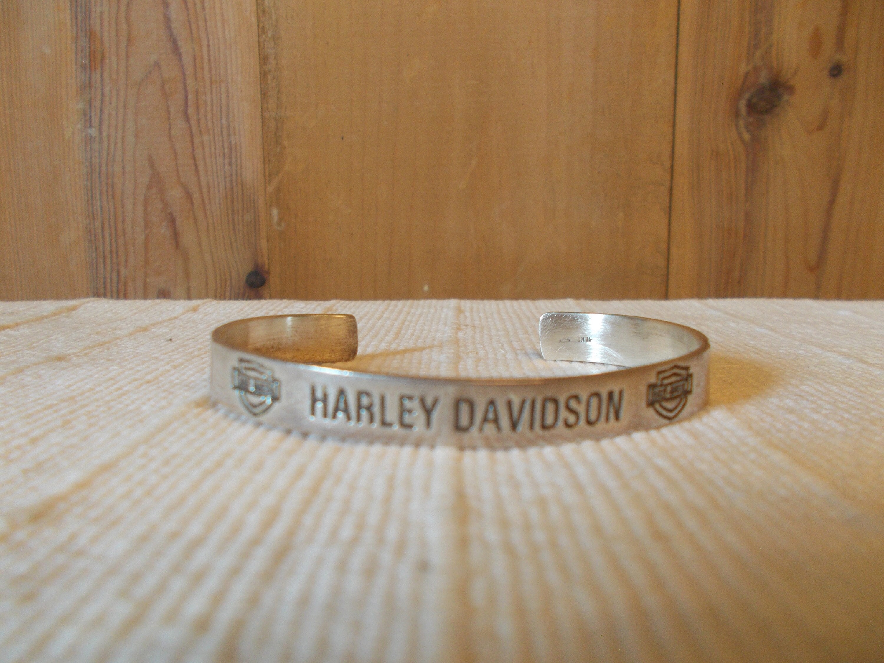 Genuine~harley Davidson~cuff~bracelet~sterling Silver~men's Genuine~harley Davidson~cuff~bracelet~sterling Silver~men's