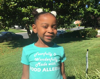 Custom Allergy Alert Shirt- Fearfully & Wonderfully Made