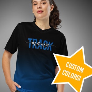 Track Mama Custom Sport Jersey T-Shirt - Team Kleuren