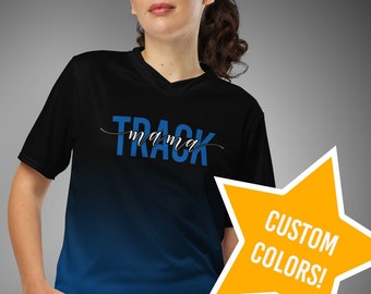 Track Mama Custom Sports Jersey T-Shirt - Team Colors