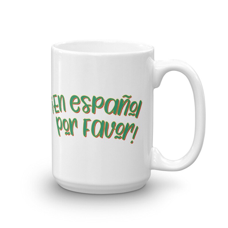 En Español Por Favor Spanish Teacher Ceramic Mug Coffee Cup Etsy