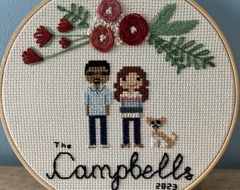 Custom Cross Stitch Portrait