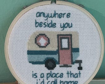 Korsstygnsmönster för husbil och husbil - inspirerat av Kacey Musgraves