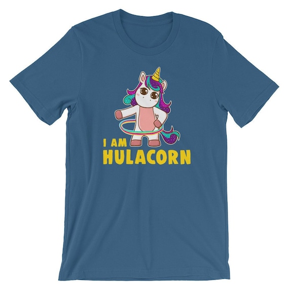 Hulacorn Funny Unicorn Hula Hooping Hooper Short-sleeve Unisex T-shirt -   Canada