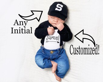 Baby Boy Newborn Hat, Newborn Baseball Hat, Personalized Baby Hat, Custom Baby Hat, Baby Boy Outfit, Personalized Newborn Hat, Baby Boy Cap