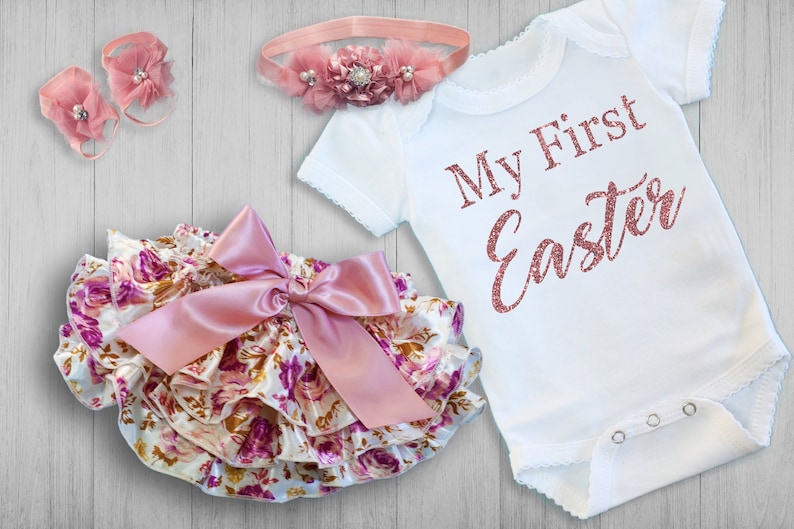 BABY GIRL My First Easter Newborn Easter Coming Home Outfit Etsy