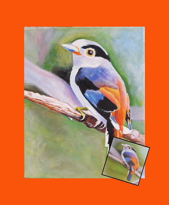 custom birds painting custom
