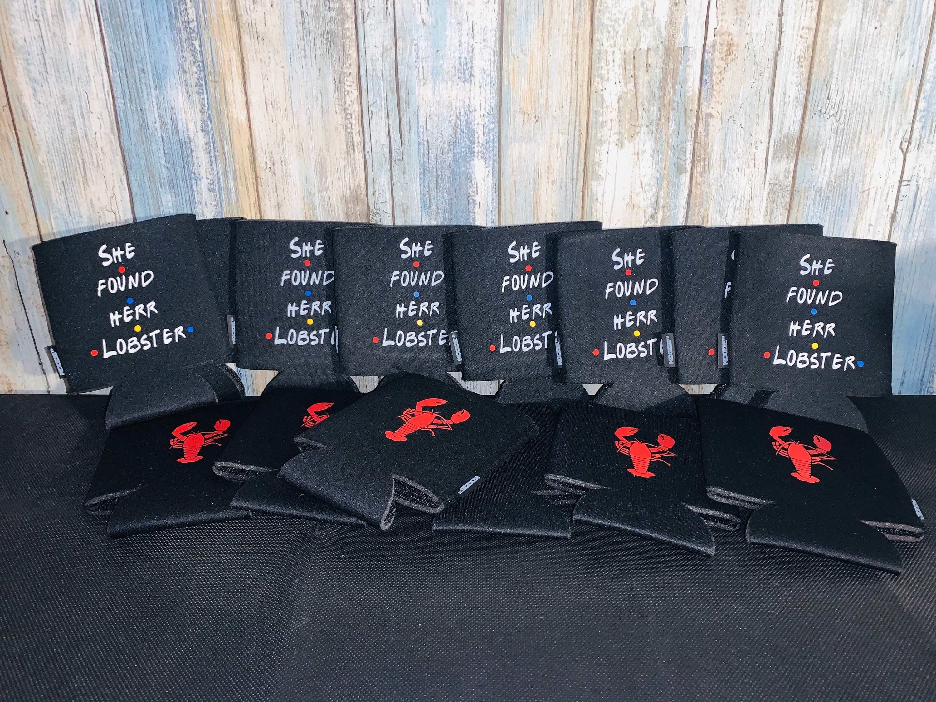 She found her lobster koozies Etsy