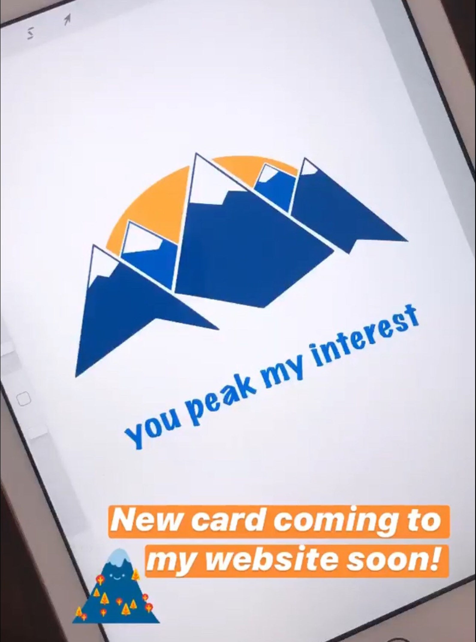 Peak My Interest Greeting Card | Etsy