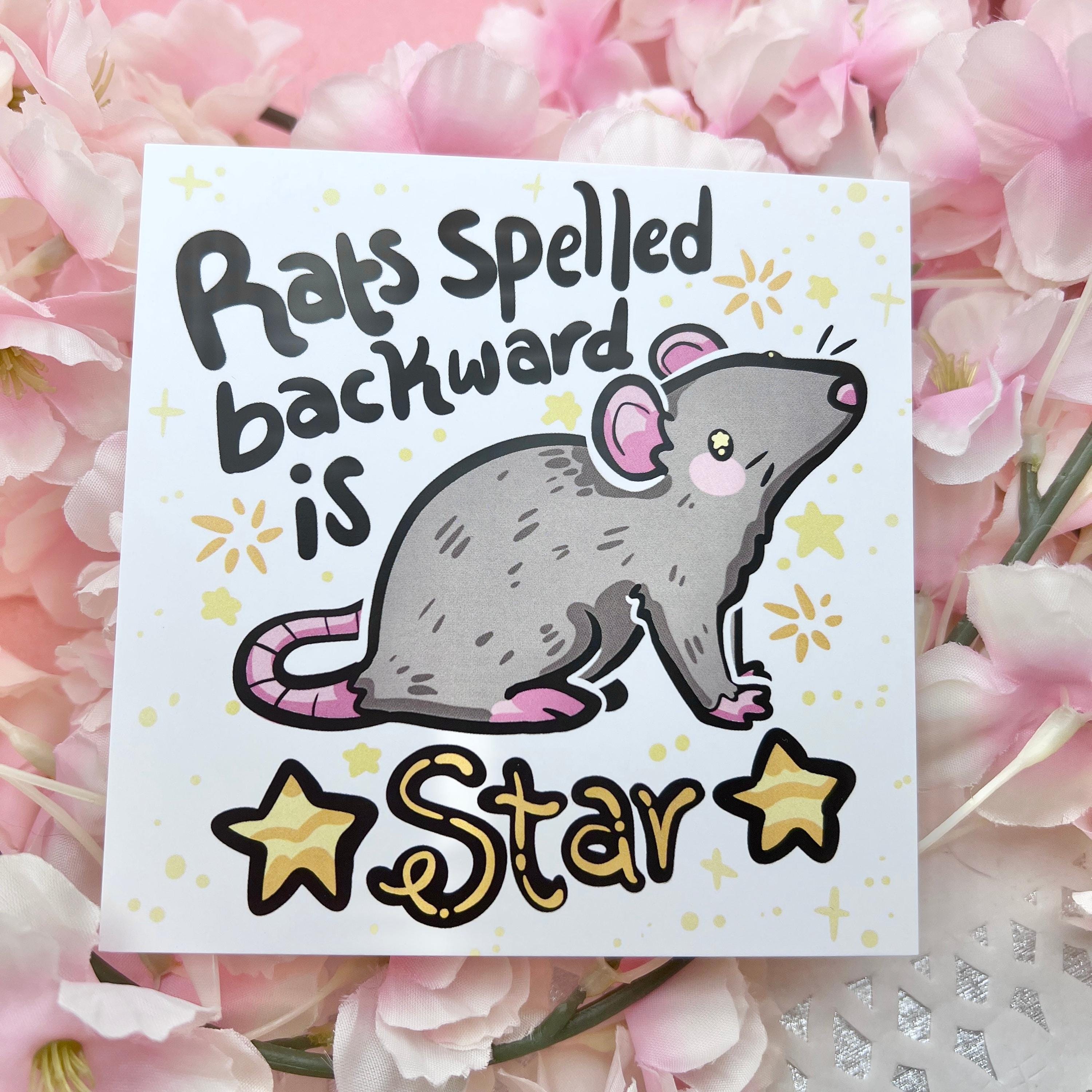 Rats Spelled Backward is Star! ~ Print - Etsy
