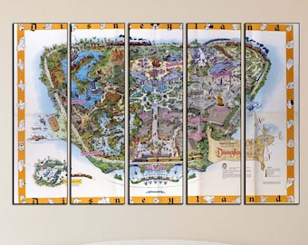 Disney environment traditional map Etsy image about Printable Disney Park Maps identified as Disney entire world typical map Etsy