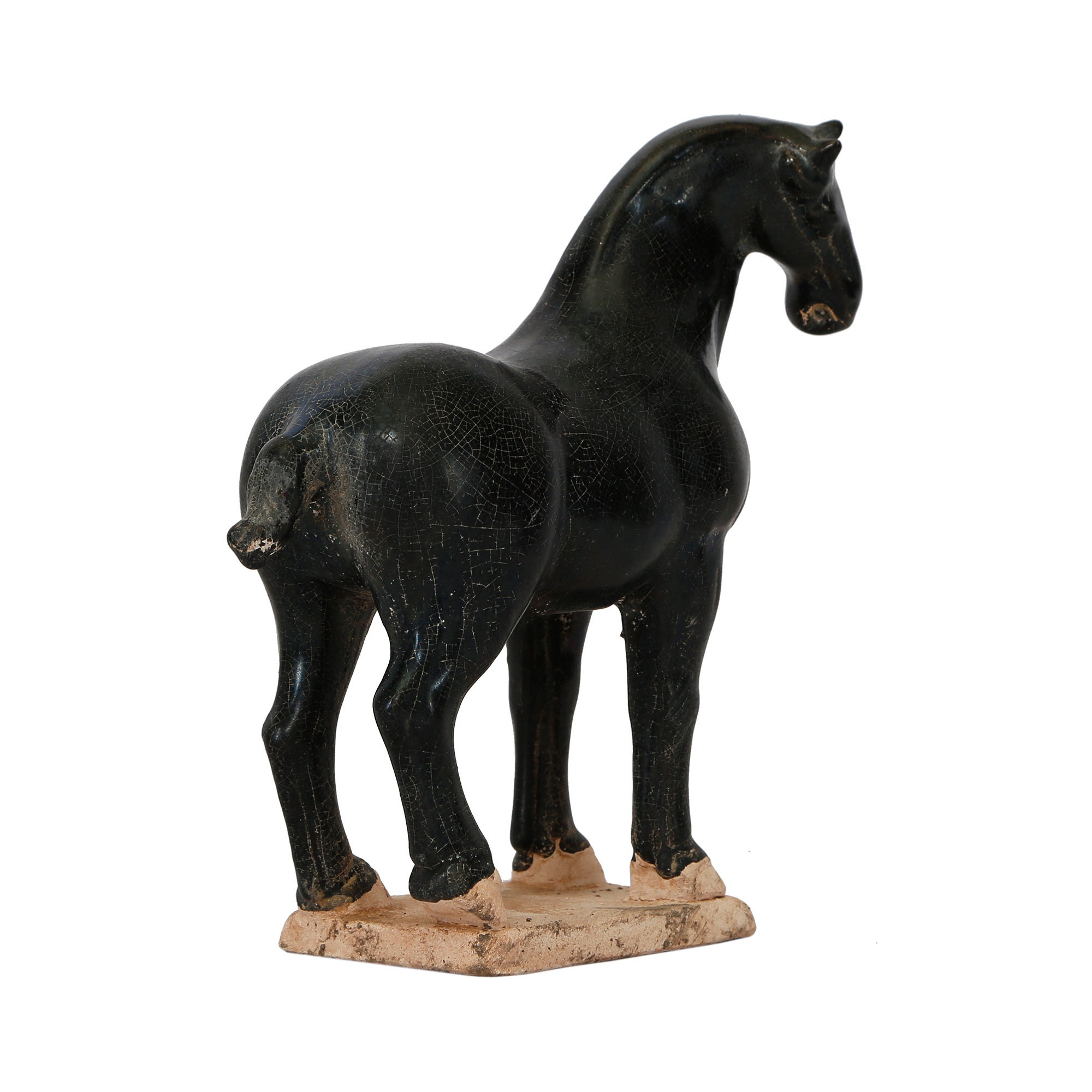 Ceramic, Black Stallion Hors, Statues Etsy