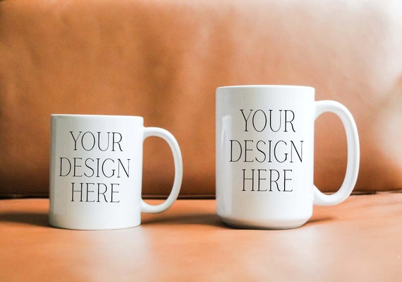 Leather Side By Side 11 15 Ounce Mug