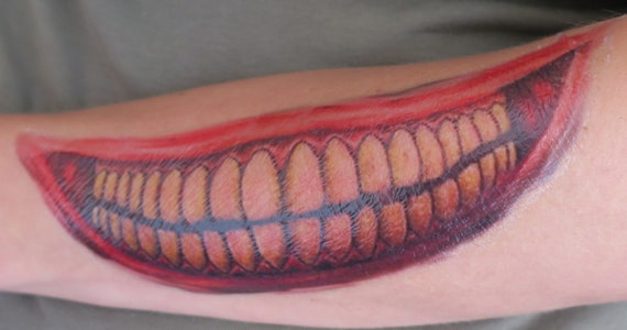 Fun Joker Tattoos Great For Suicide Squad Fancy Dress As Part Etsy