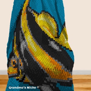 Angel Fish - Crochet Blanket C2C Pattern, “written Instructions ...