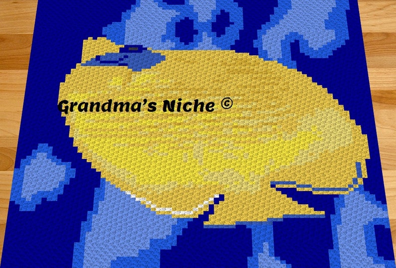 Butterfly Fish - Crochet Blanket C2C Pattern, “written Instructions ...
