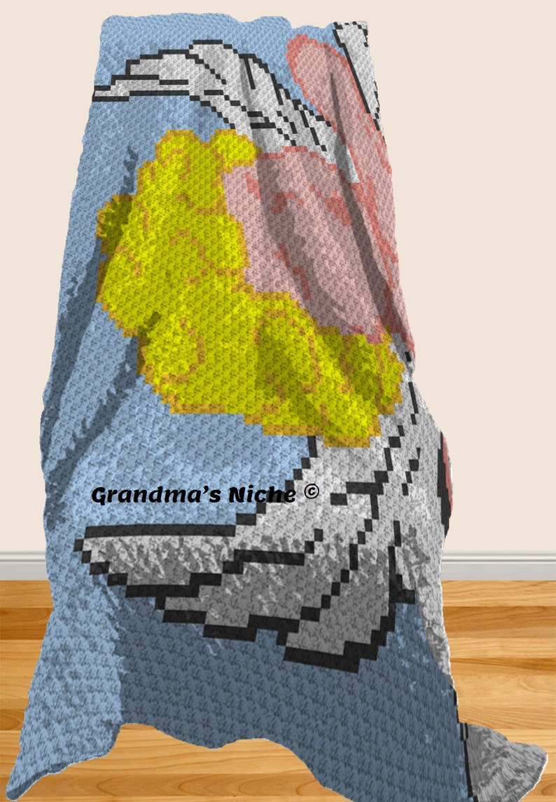 \u201cWritten instructions\u201d Graphghan Cross Stitch Tunisian crochet Angel Singing latch hook Crochet Blanket C2C Pattern etc. Knitting