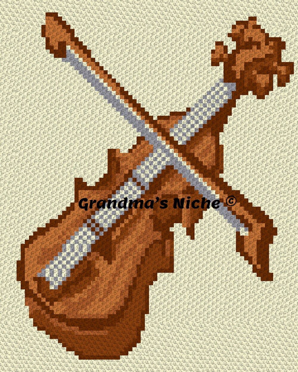 Violin Crochet Blanket C2C Pattern written Instructions Etsy UK