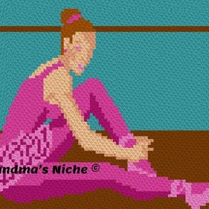 Ballerina - Crochet Blanket C2C Pattern, “Written instructions”, Tunisian crochet, Graphghan, Cross Stitch, Knitting, latch hook, etc.
