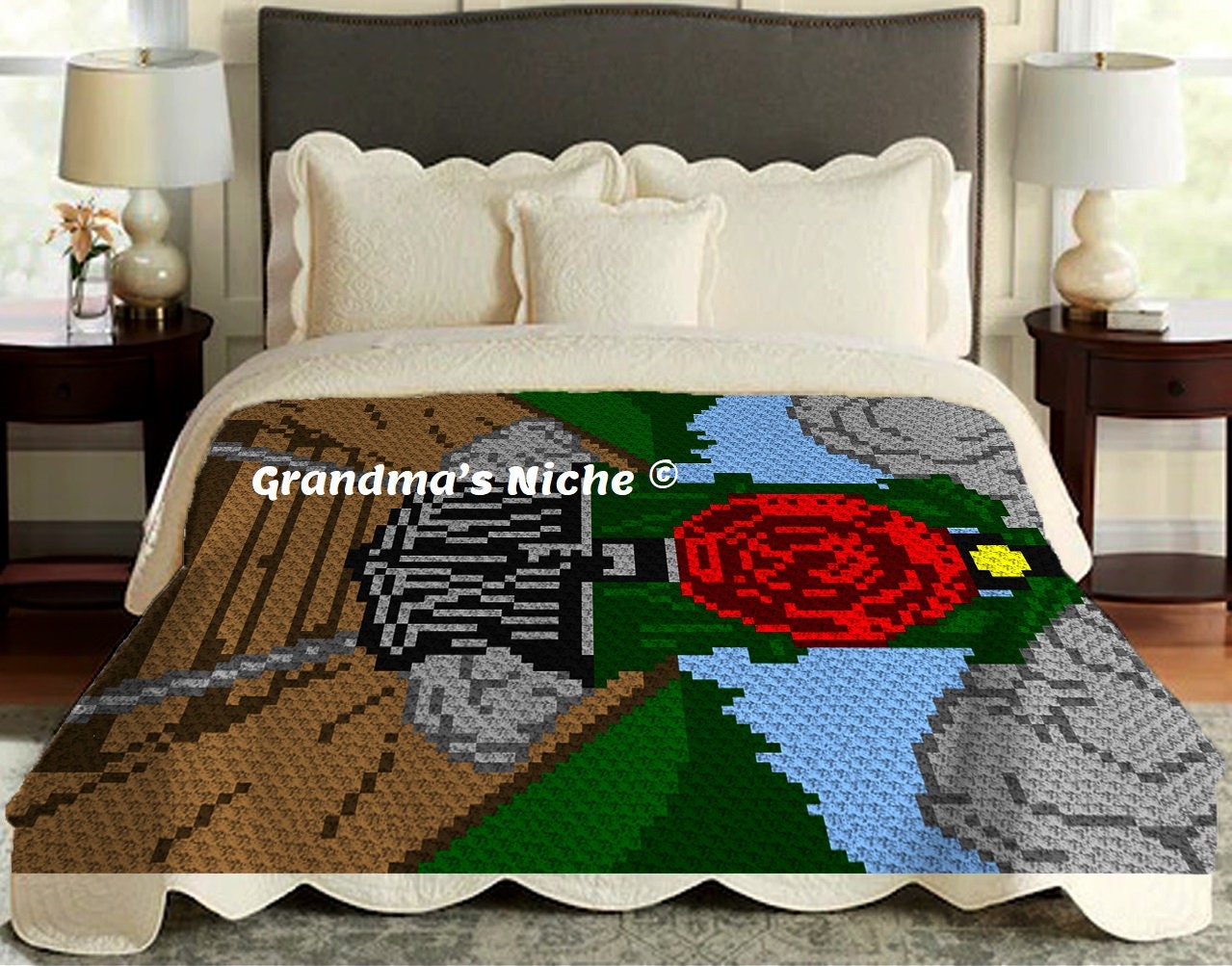 Train Crochet Blanket C2C Pattern Written instructions Etsy