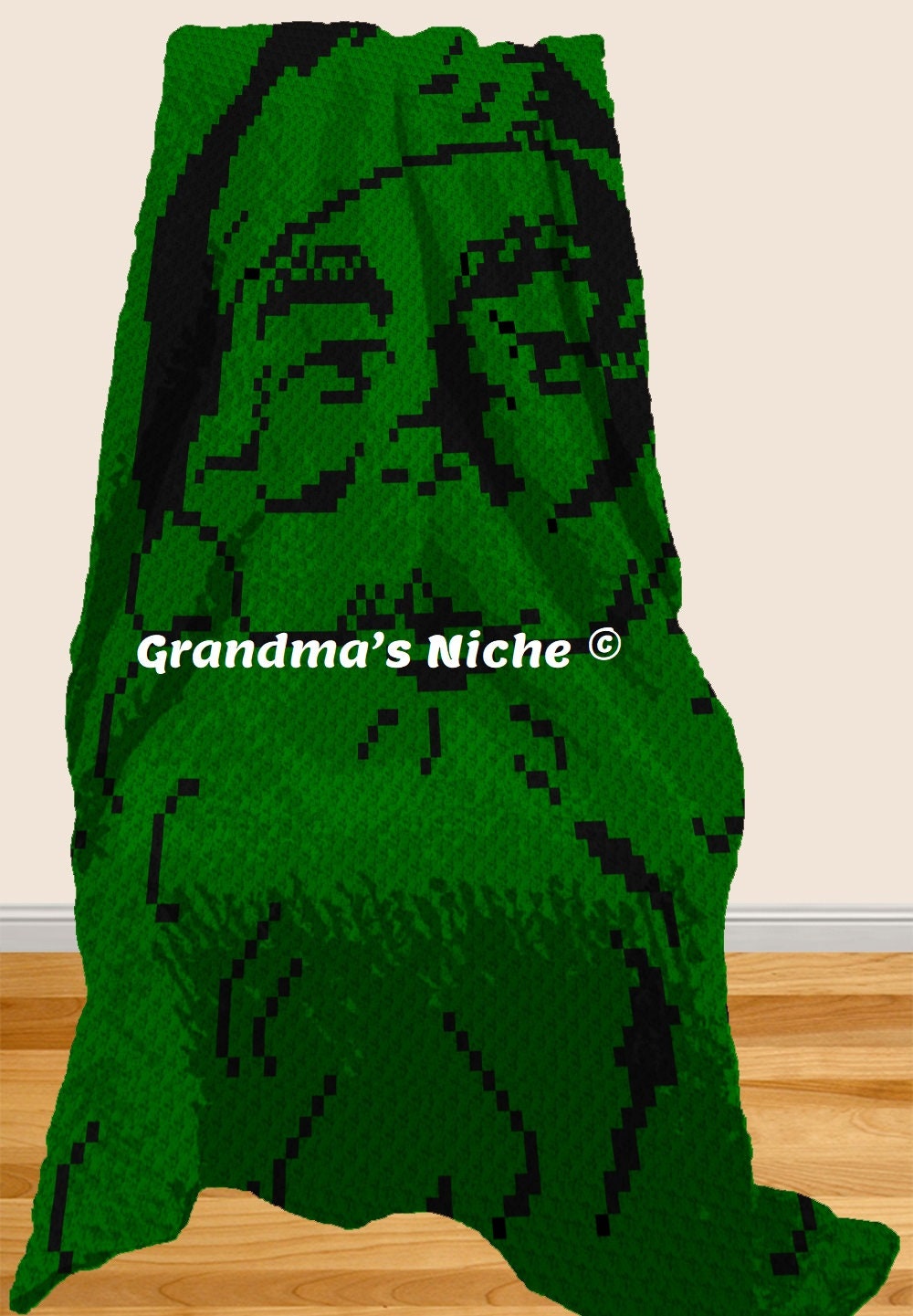 Santa Silhouette - Crochet Blanket Pattern, C2C, Tunisian Crochet ...
