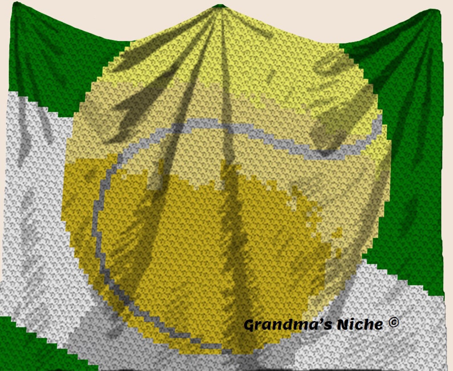 Tennis Ball Crochet Blanket Pattern C2C Tunisian crochet Etsy