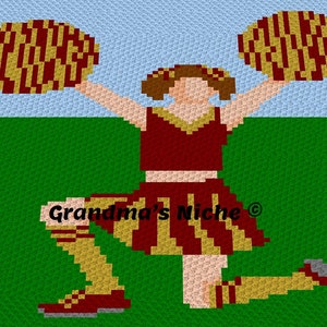 Cheer - Crochet Blanket Pattern, C2C, tunesische häkeln, Graphghan, Kreuzstich, Stricken, Riegelhaken, Ecke 2 Ecke