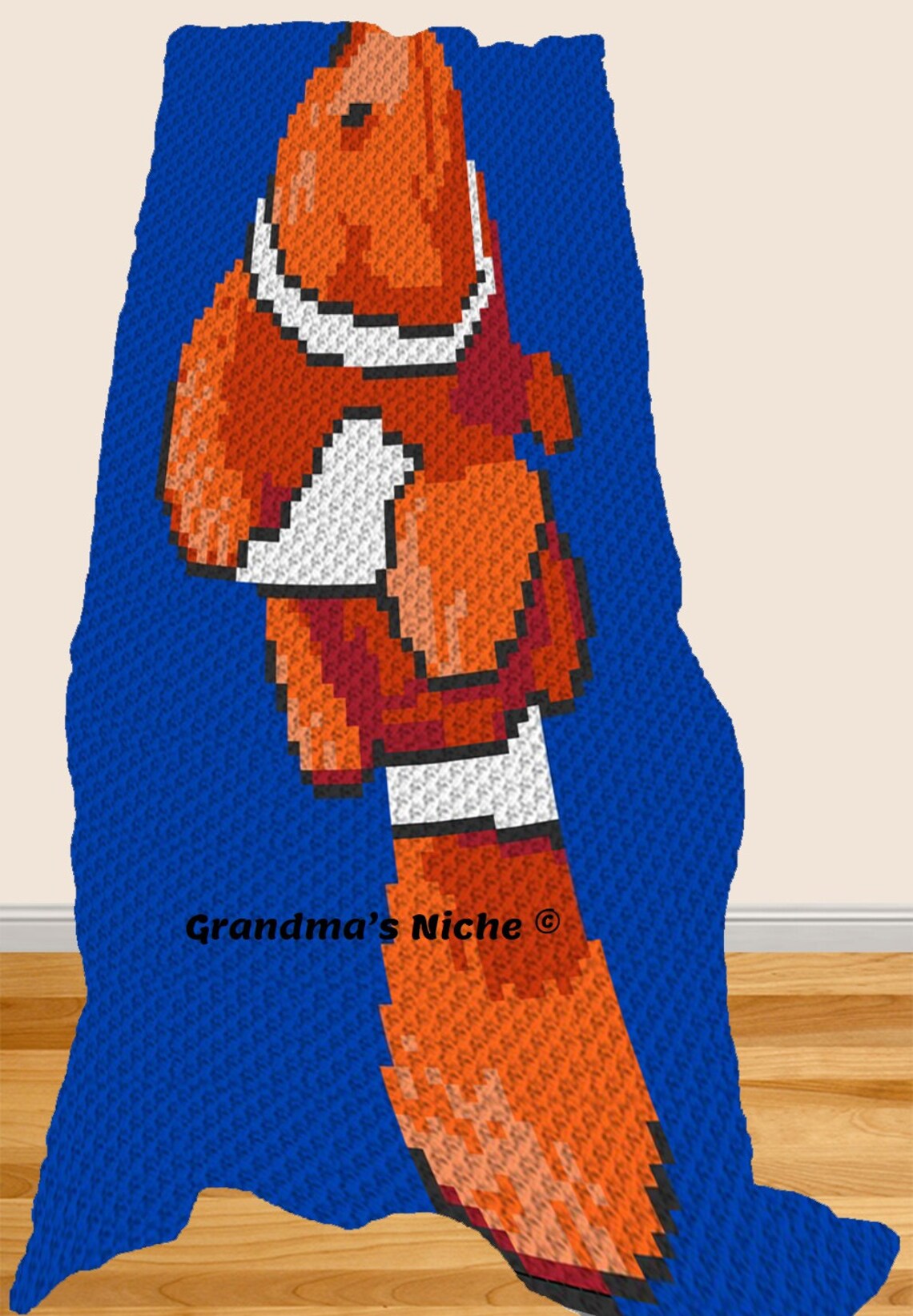 Clown Fish - Crochet Blanket C2C Pattern, “written Instructions ...