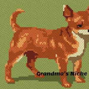 Chihuahua - Crochet Blanket C2C Pattern, “Written instructions”, Tunisian crochet, Graphghan, Cross Stitch, Knitting, latch hook, etc.