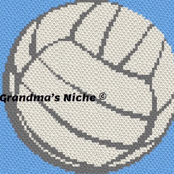Volleyball - Crochet Blanket C2C Pattern, “Written instructions”, Tunisian crochet, Graphghan, Cross Stitch, Knitting, latch hook, etc.