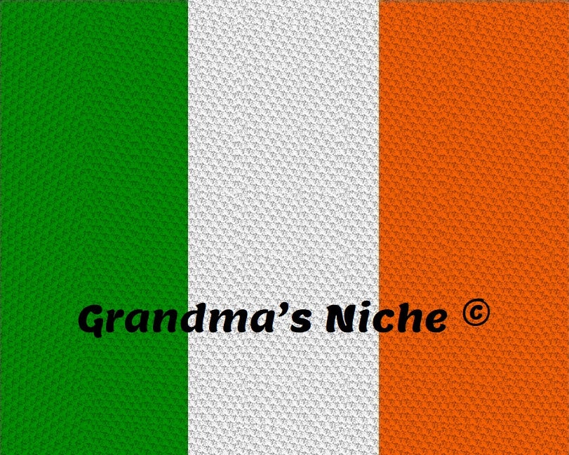 37 Irish Crochet Patterns: Traditional Motifs, Vintage Lace, and Modern Irish-Inspired... 36 Irish Flag Crochet Blanket C2C