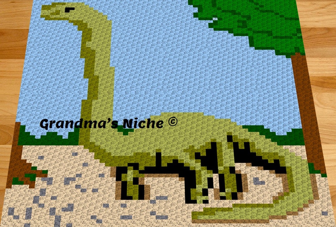 Dinosaur - Baby - Crochet Blanket C2C Pattern, “written Instructions ...