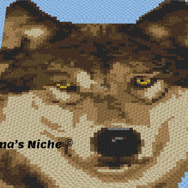 Crochet Wolf Blanket Pattern Etsy