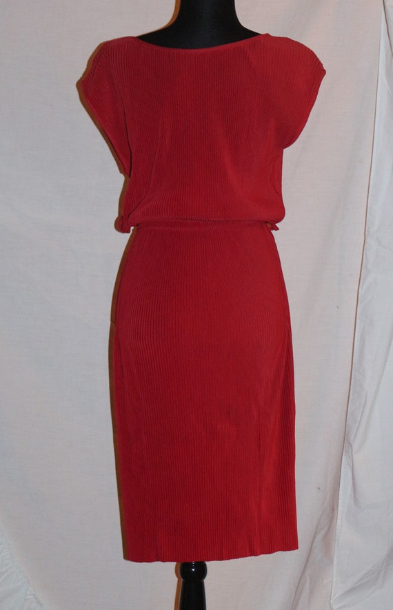 1950's red dress