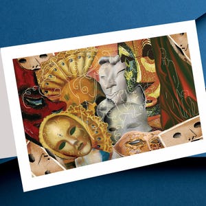 A Covert Life - Digital Collage Image for Download - Print Your Own Cards