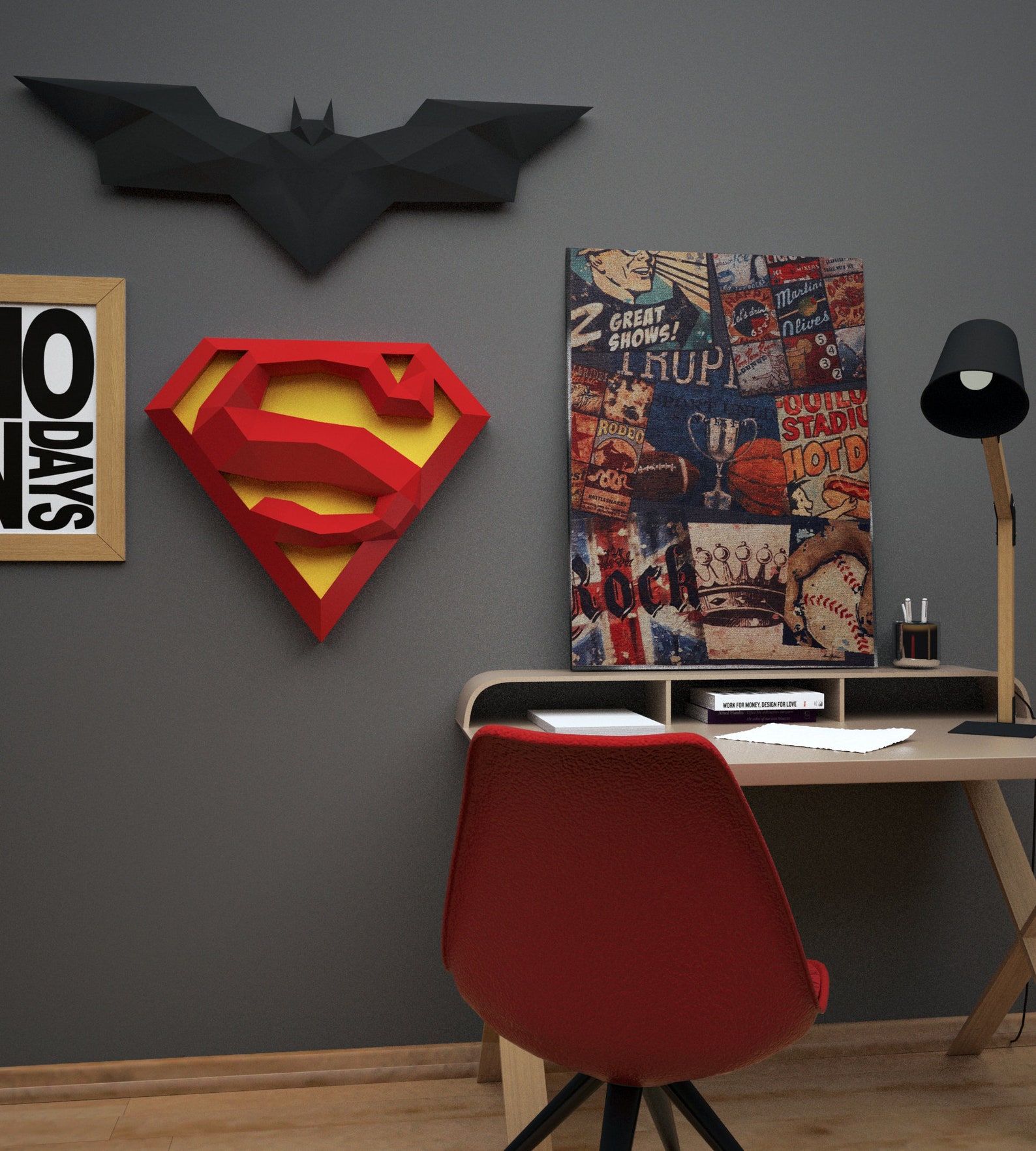 Бэтмен batman logo wall decor hanging batman DIY gift Etsy