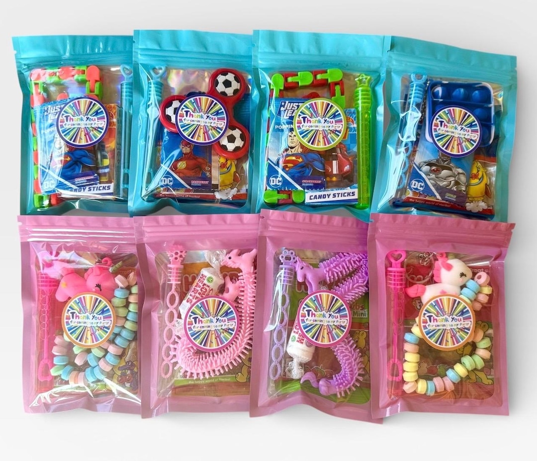 Boys and Girls Pre Filled Party Bags | Kids Birthday Party Favours ...