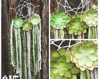 SALE! Succulent Dream Catcher