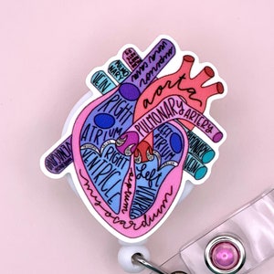 Anatomical Heart Badge Reel -  Singapore