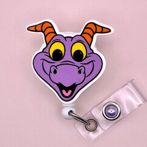  Fantasy Dragon Purple Badge Reels Retractable ID Badge
