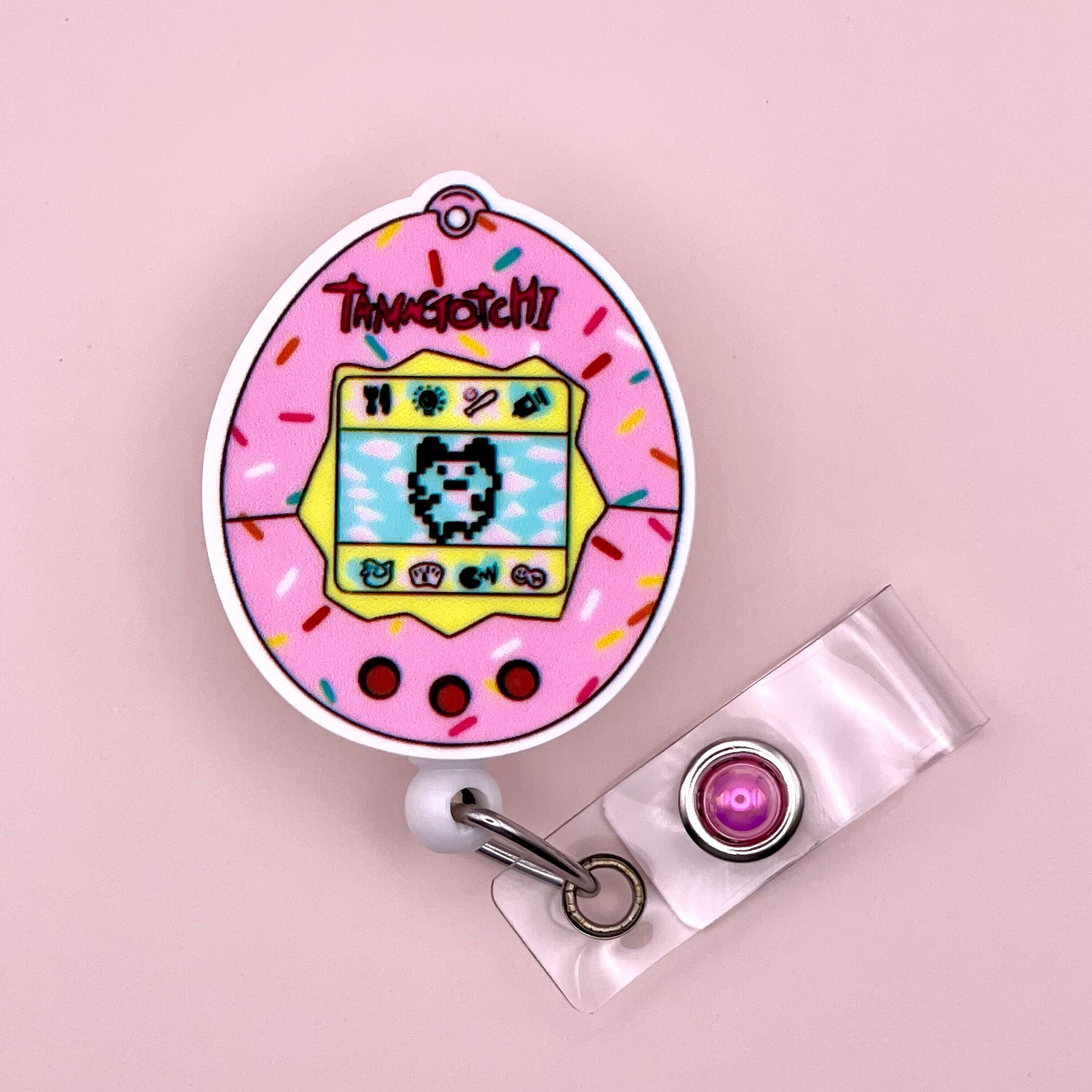 Tamagotchi Badge Reel, ID Holder, Retractable Badge Reel, Badge Holder,  Japanese, Digital Pet, Egg Watch, Retro, Vintage, 90s, MRI Safe 