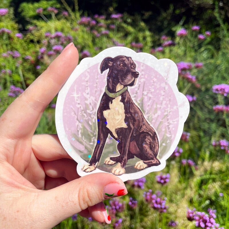 Great Dane Life K706 6 Inch Sticker Uncropped Dog Decal