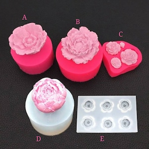 3D Rose Flower Silicone Mold Flower Bloom Rose Shape Silicone Fondant Soap Cupcake Jelly Candy Chocolate Decoration Baking Tool
