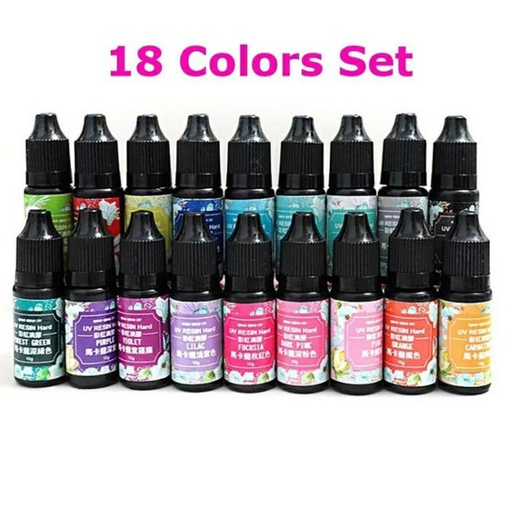 18 Color Uv Crystal Epoxy Resin Pigment Uv Resin Coloring Dye Colorant Resin  Mold Pigment Diy Handmade Diy Arts Craft Supplies 