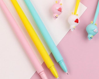 1 pezzo coreano simpatici animali pollo penne gel Kawaii penna a sfera carina di alta qualità ritorno a scuola fantasia ragazza cancelleria casuale
