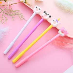 Niedliche Kawaii schöne Donut Schule Bürobedarf Neuheit Kreative Briefpapier Süße Reizende Ziemlich Candy Gel Stift Zufällig