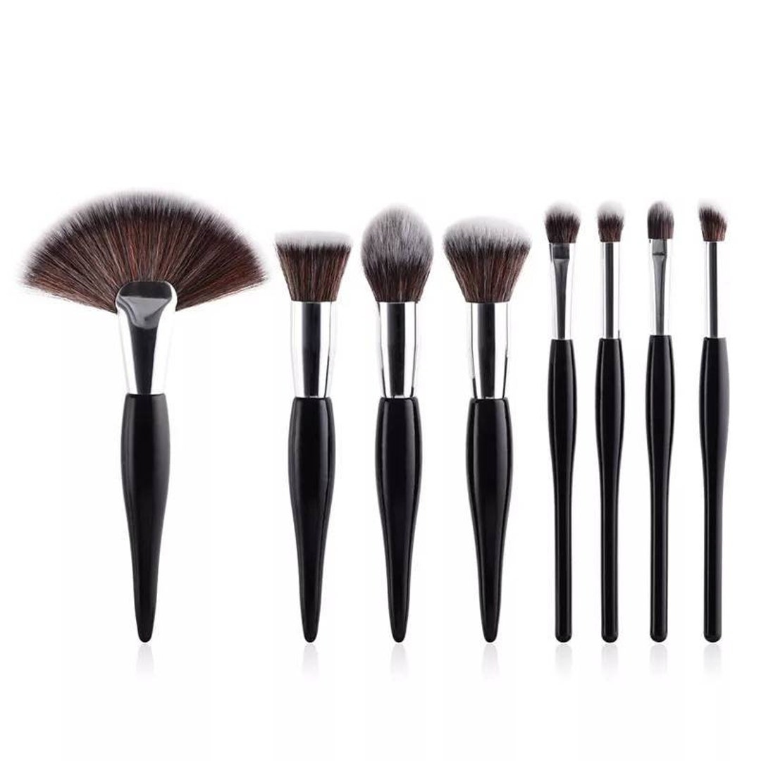 8Pcs Professional Makeup Brushes Set Powder Blush Foundation Eyeshadow