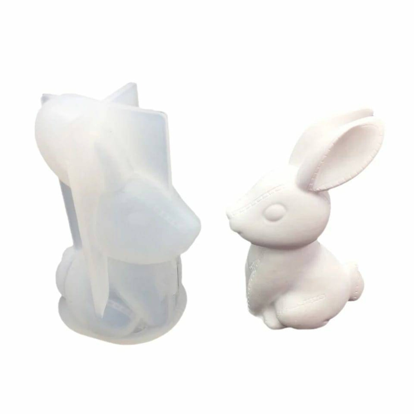 Easter Bunny Silicone Molds Rabbit Epoxy Candle Resin Clay Etsy UK